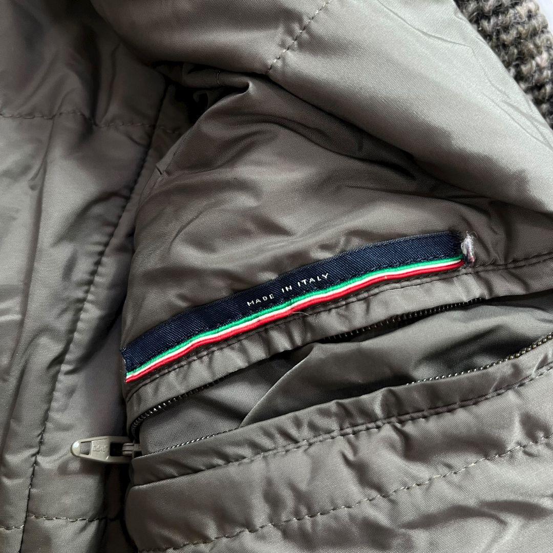 【 大きいサイズ 】 ヘルノ　ダッフルコート　ミックスツイード　フード　ポケット