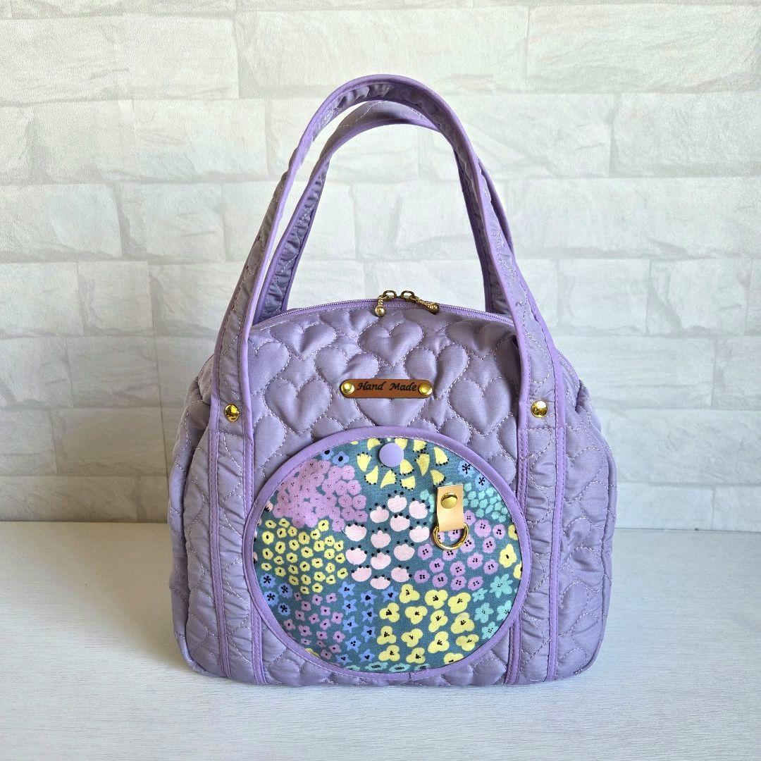 ❣️Ruby ❣️٩(๑❛ᴗ❛๑)۶様　丸型ボストンバッグ(M)　ハンドメイド