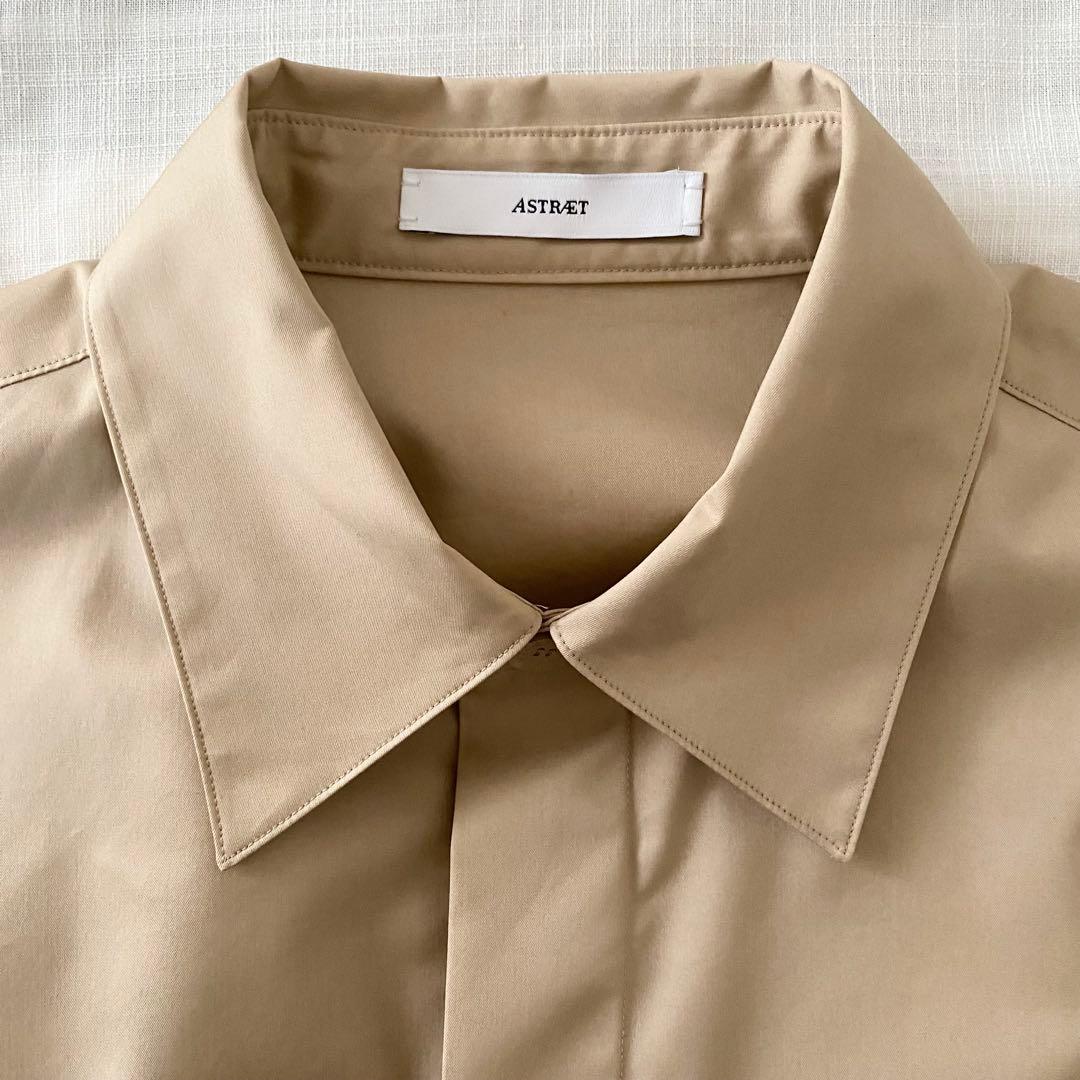【未使用タグ付き】ASTRAET アストラット フライフロント シャツ 長袖