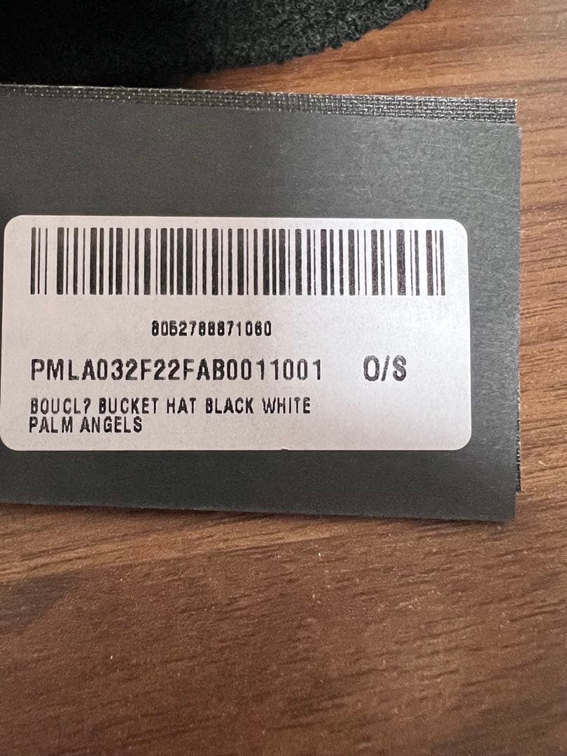 新品 パームエンジェルス バケットハット バケハ ブラック パイル素材 ロゴ