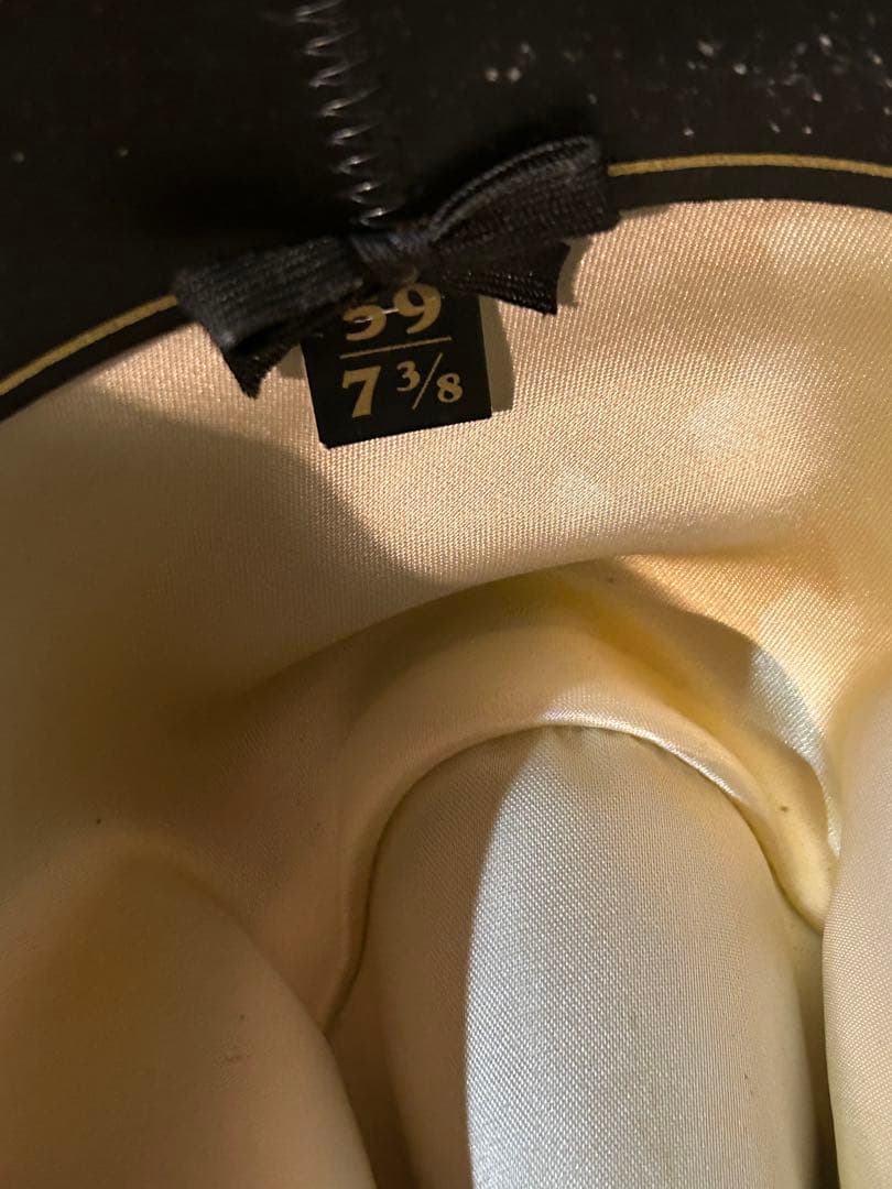 STETSON ブラック フェルトハット 39 7/8