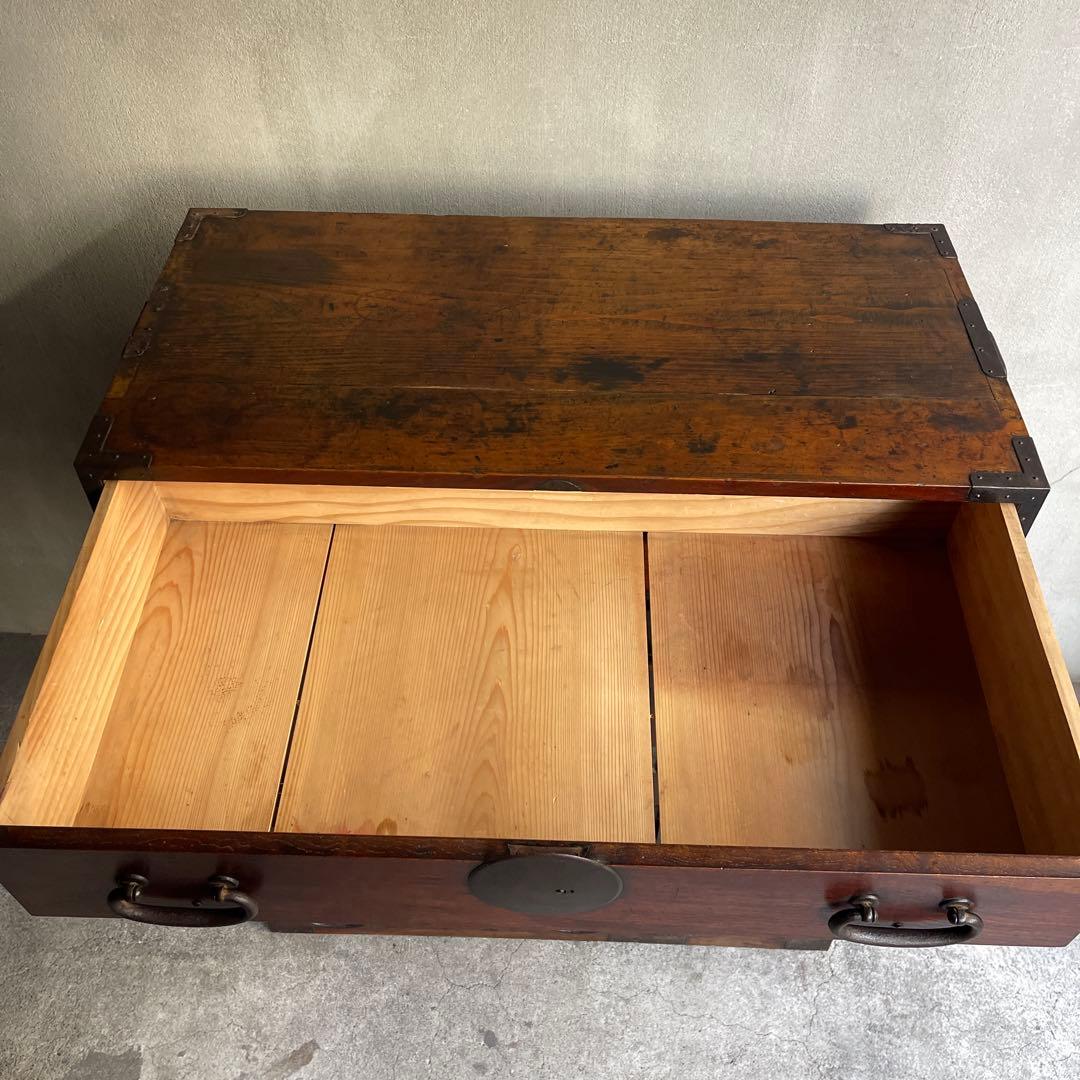 明治期　小箪笥 和製アンティーク 箪笥 時代箪笥 小物収納 引き出し 帳場箪笥
