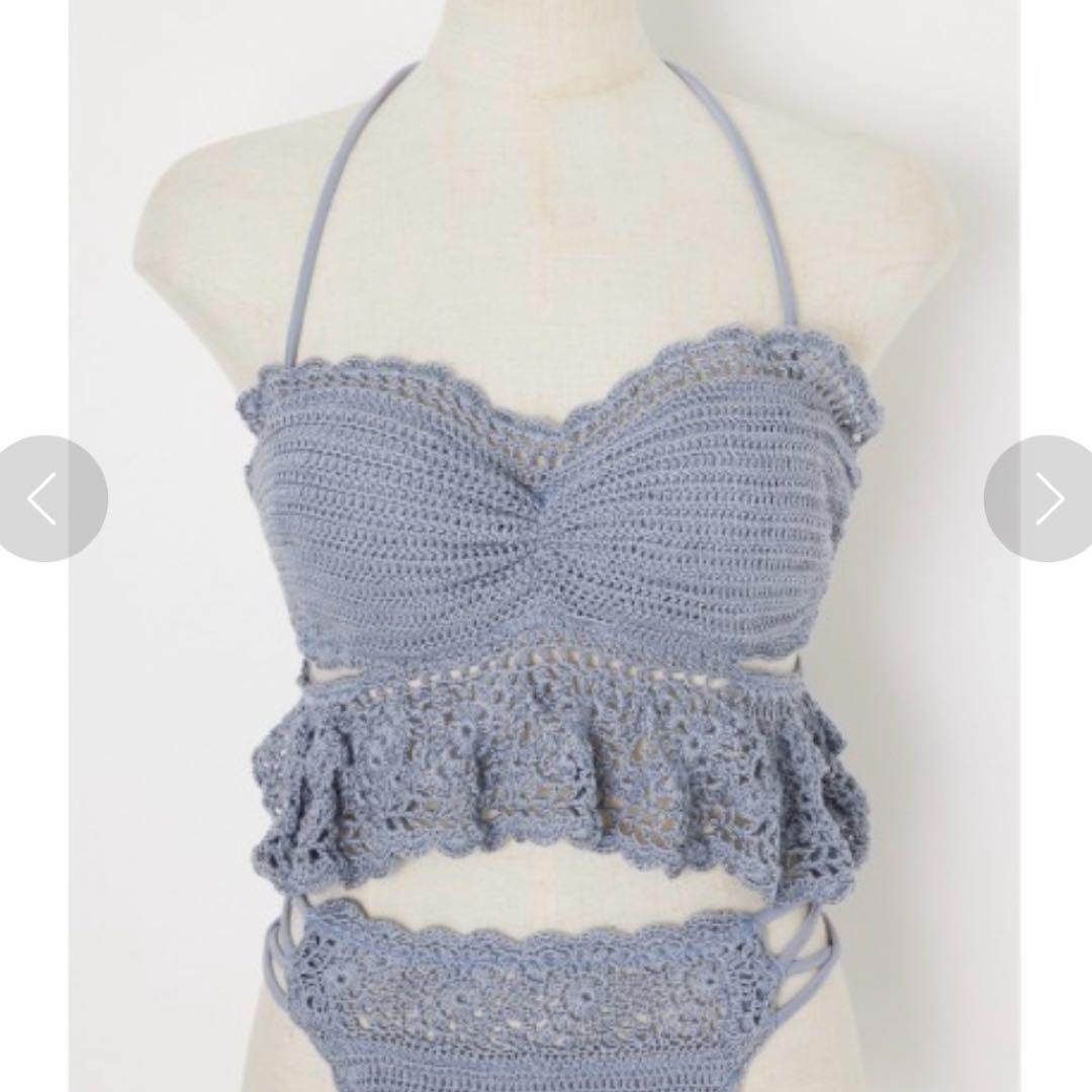 なっちょんさま rienda 水着 黒 Many wayオフショルビキニ