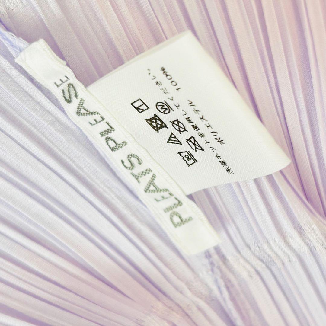 未使用❤️近年✨プリーツプリーズ ノースリーブ チュニック パープル春色