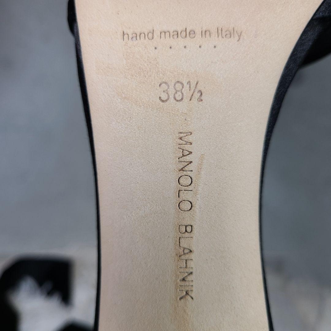 【MANLO BLAHNIK】MISAM　サテンリボン　ハイヒールサンダル