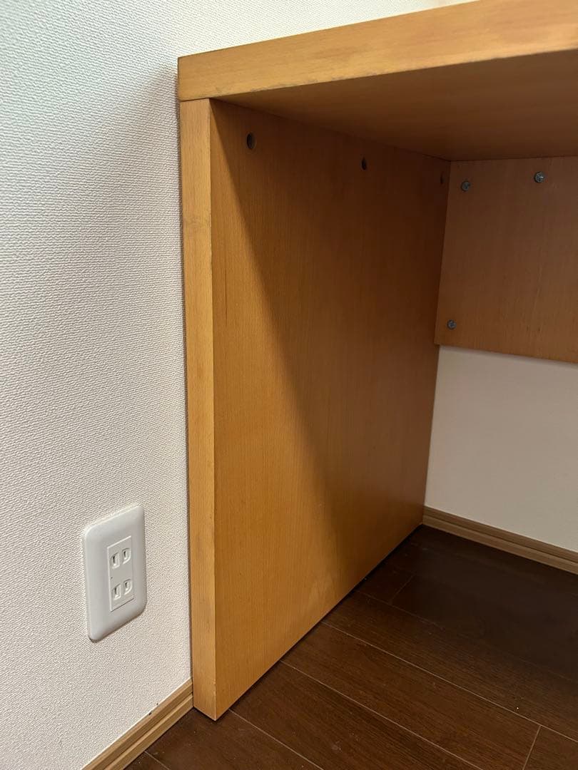 無印良品　MUJI 無垢材デスク　オーク材　コの字