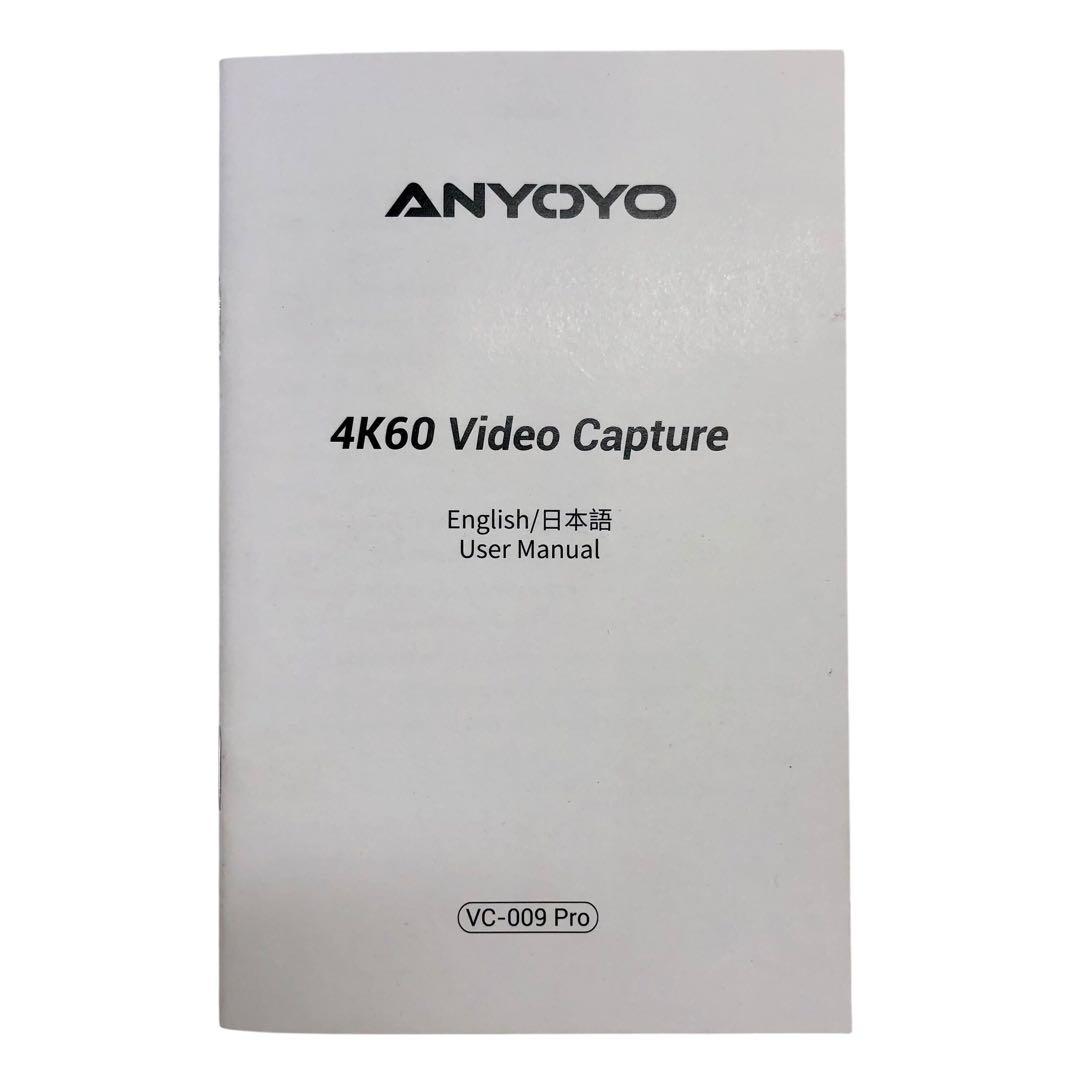 【開封済・未使用】ANYOYO HDMI キャプチャーボード 4K 60FPS