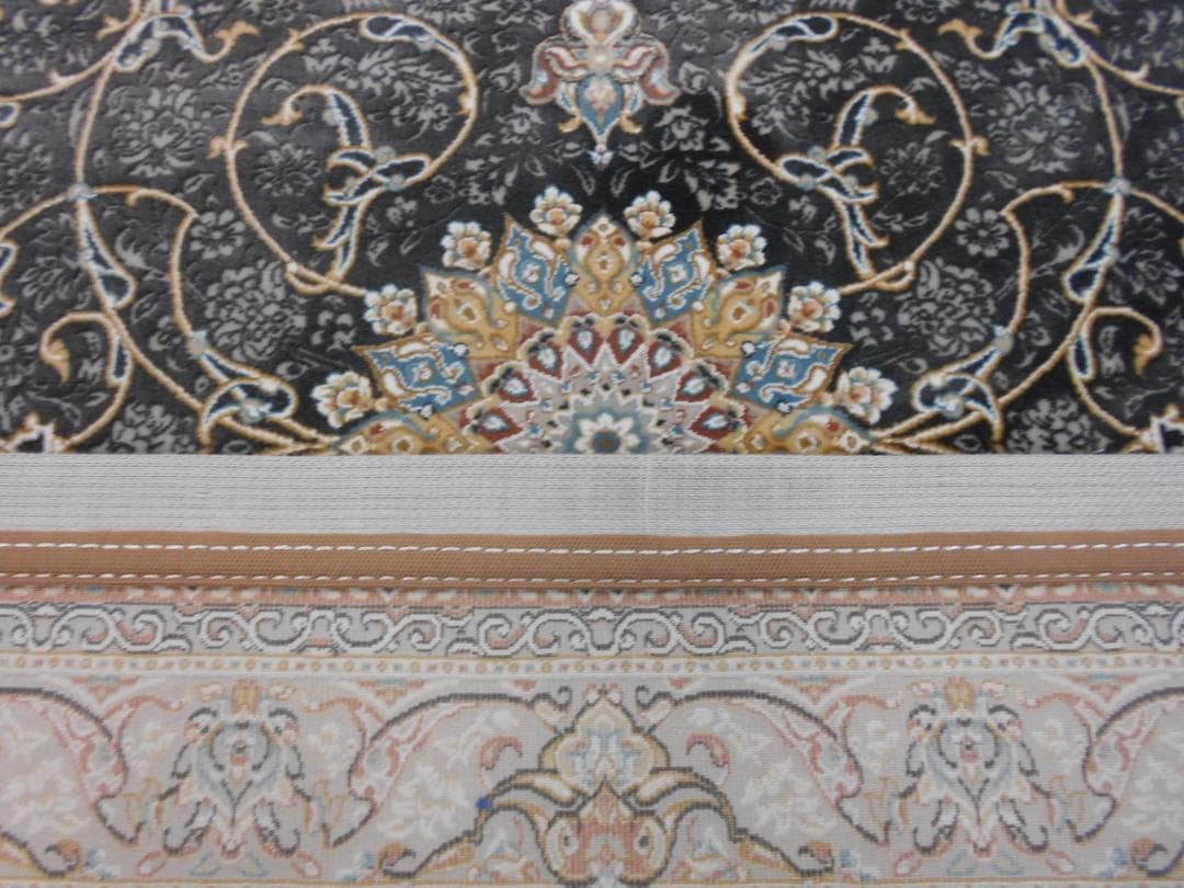 立体柄、144万ノット！本場イラン産 絨毯！200×250cm-38001