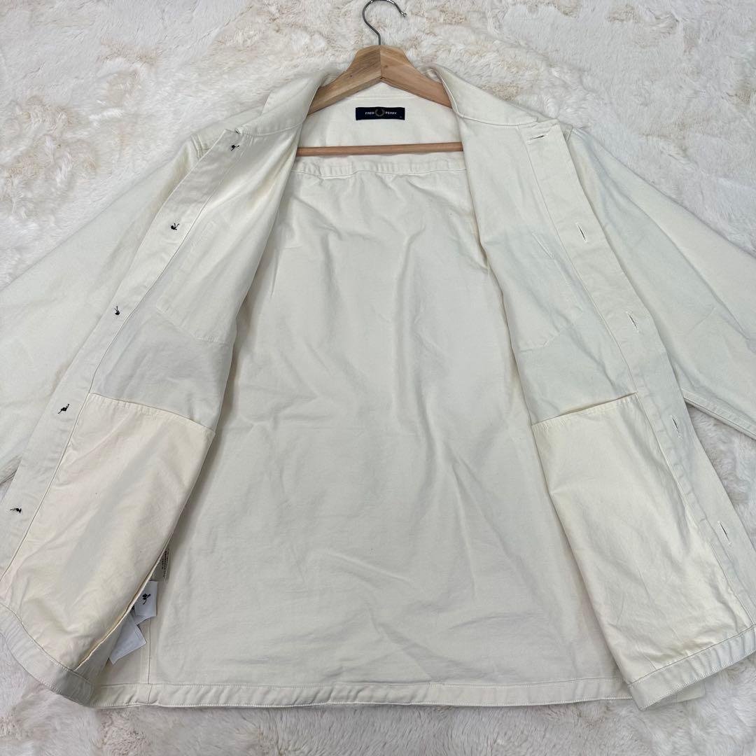 ✨希少✨Fred Perry Twill Overshirt Ecru M