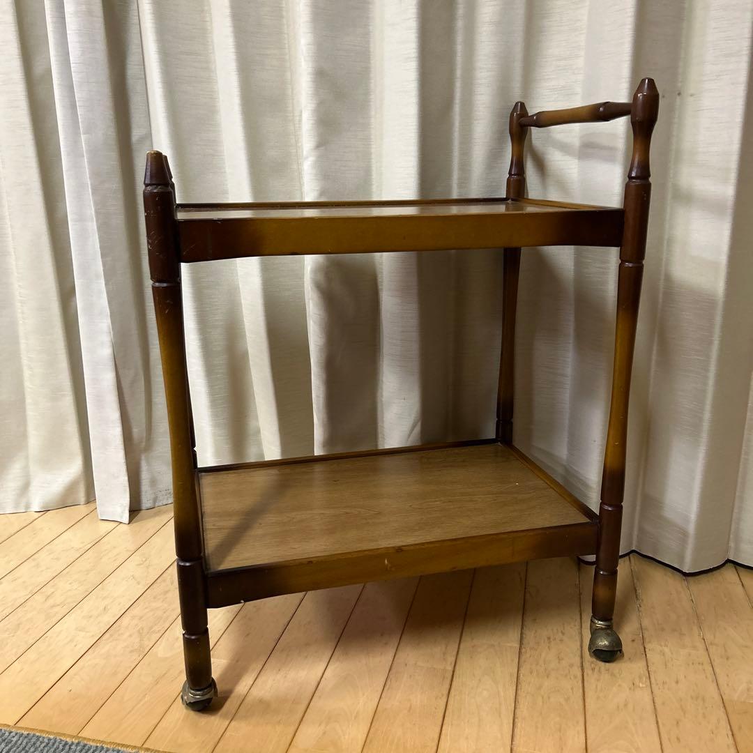 はづ！！　昭和レトロ！ヴィンテージ！マツダ　松田産業　木製キッチンワゴン