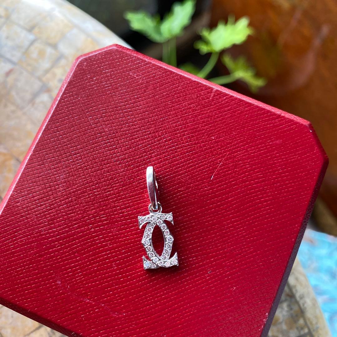 CARTIER 2Cダイヤモンドチャームペンダントトップ