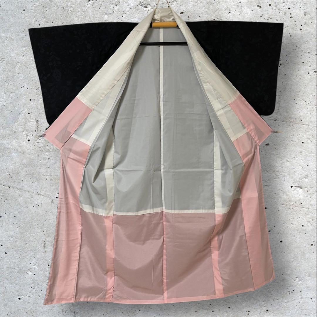 so271 洗える着物 大島紬風 小紋フルセット 身丈155裄丈64.5