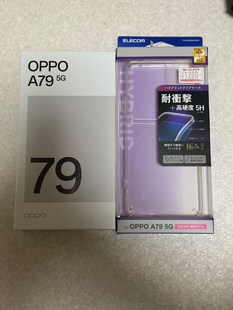 OPPO A79 ブラック　ケース付き　SIMフリー