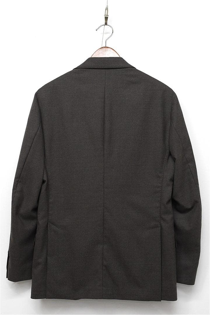 I480/LARDINI スーツ 段返り3つボタン 本切羽 ストレッチ 46 茶