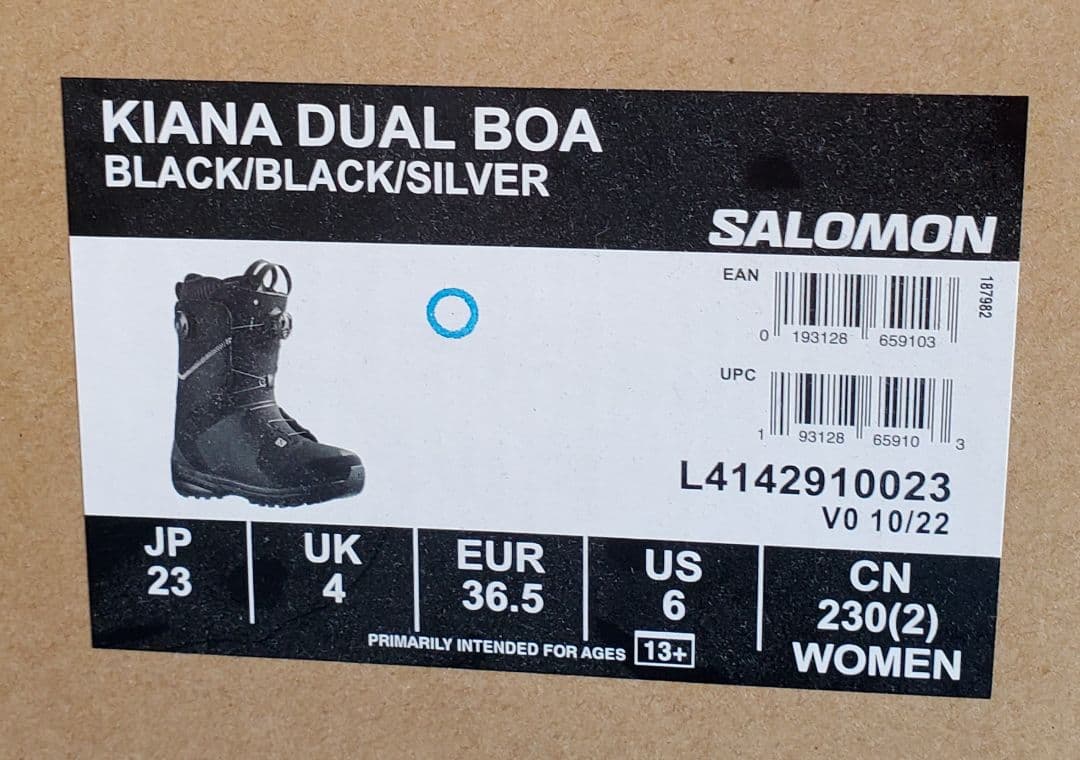 Salomon KIANA スノーボードブーツ 女性用 ブラック