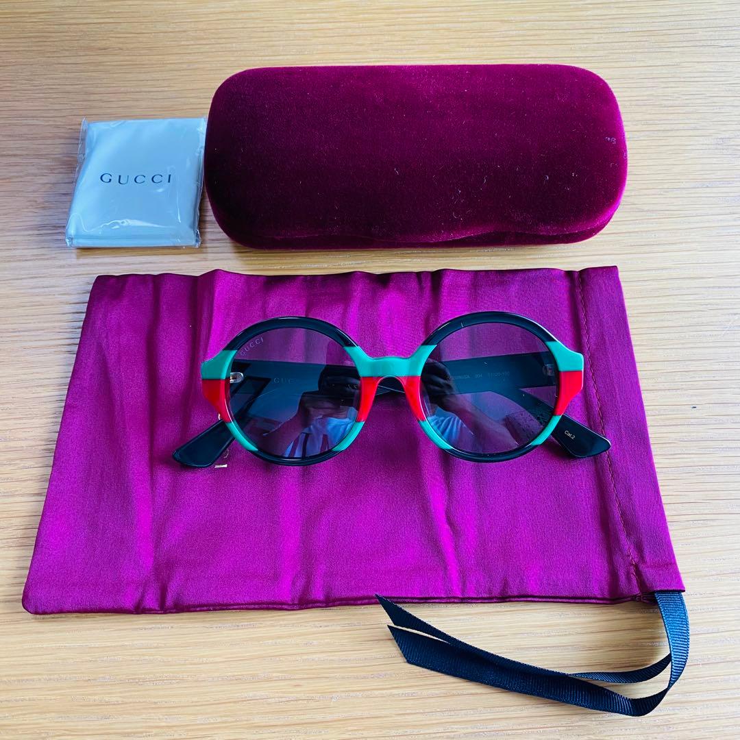 GUCCI 正規品 イタリア製 GG0280SA ラウンド型 サングラス グッチ