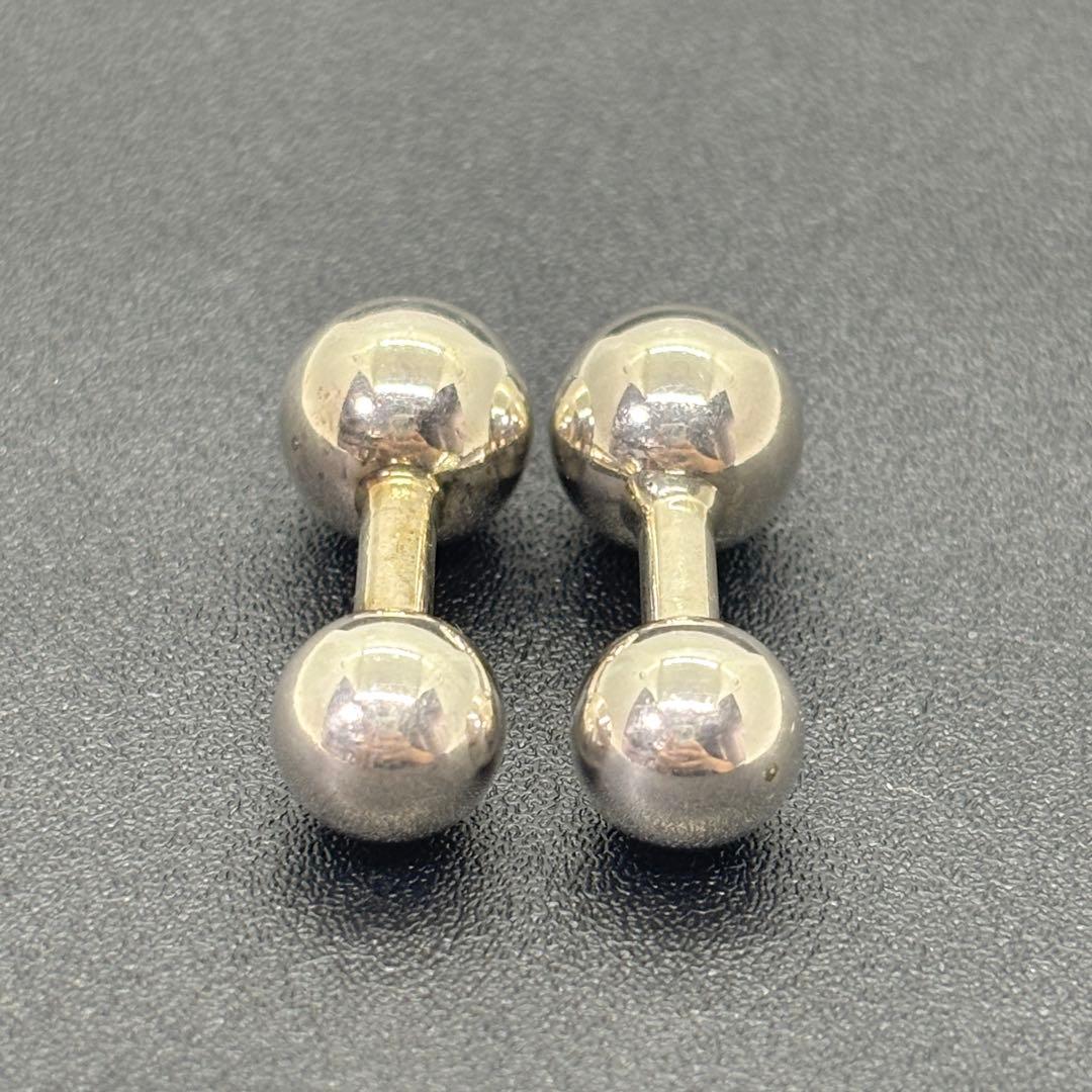 ティファニー カフスボタン ダンベル型 カフリンクス ボール 925