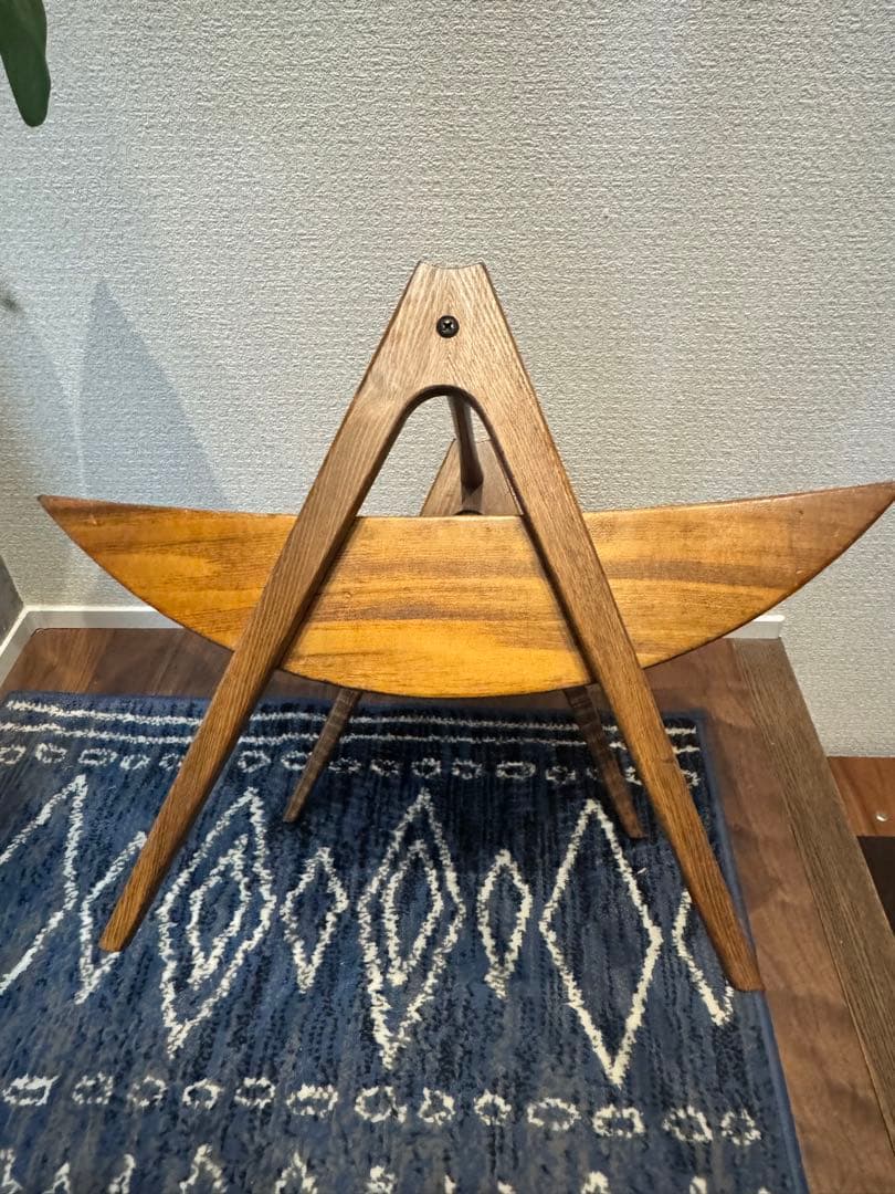 オールドマルニ maruni 1960年代 マガジンラック 孔雀ロゴ