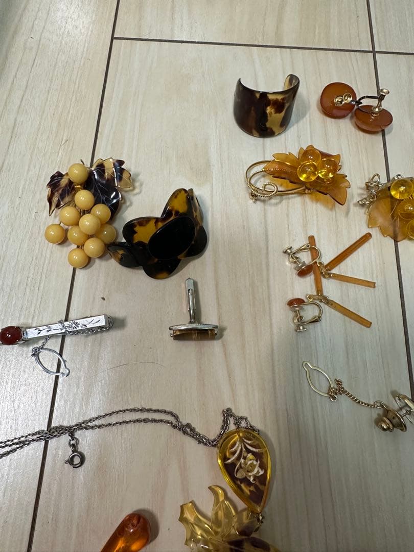 鼈甲　べっこう等まとめ　純銀アンティーク
