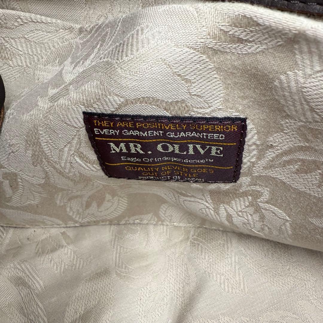 MR.OLIVE オールレザー ボストンバッグ 牛革 本革 2way ブラウン