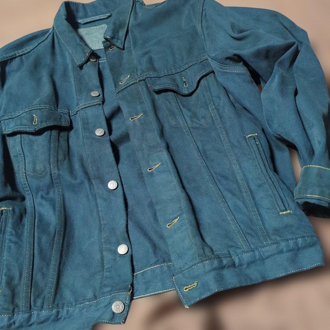 90s リーバイス 70507 後染めブラック デニムジャケット Gジャン