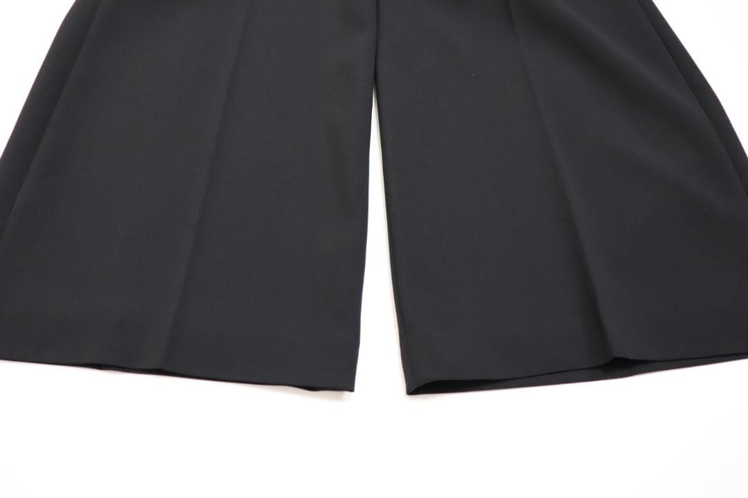 Theory 24SS ウォッシャブル ワイド クロップド パンツ 黒