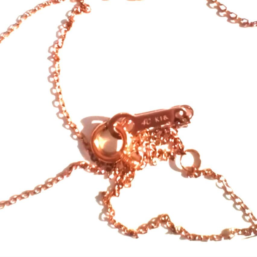 【美品】4℃　k18 Y字型　ダイヤモンドネックレス