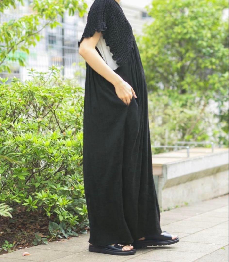 人気完売品★ 【産前・産後対応】マタニティ／シャーリングVワンピース★