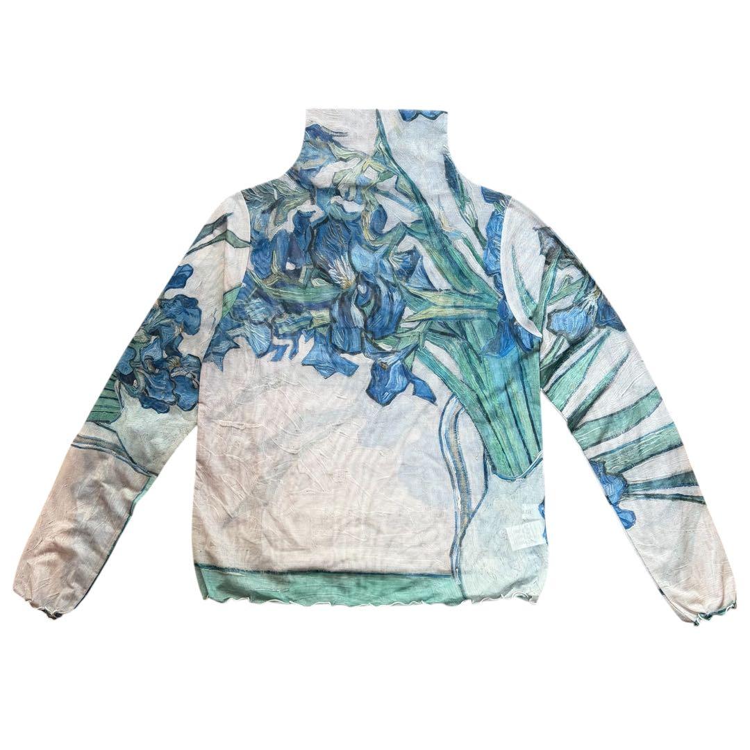 【美品】sahara High Neck Sheer Top 03Irises