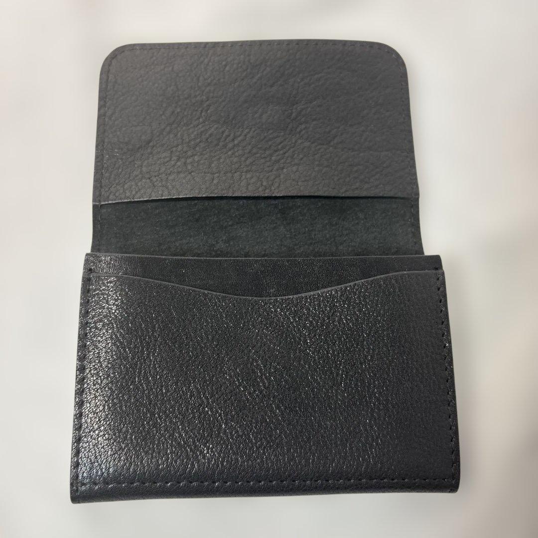 美品✨イルビゾンテ　IL BISONTE ブラック　名刺入れ　本革