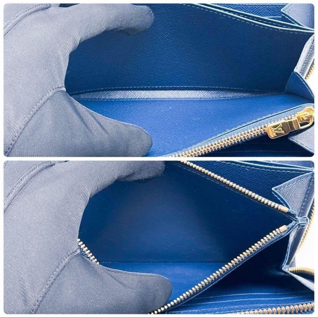 完売品 ルイヴィトン モノグラム デニム ジッピーウォレット 財布 ブルー