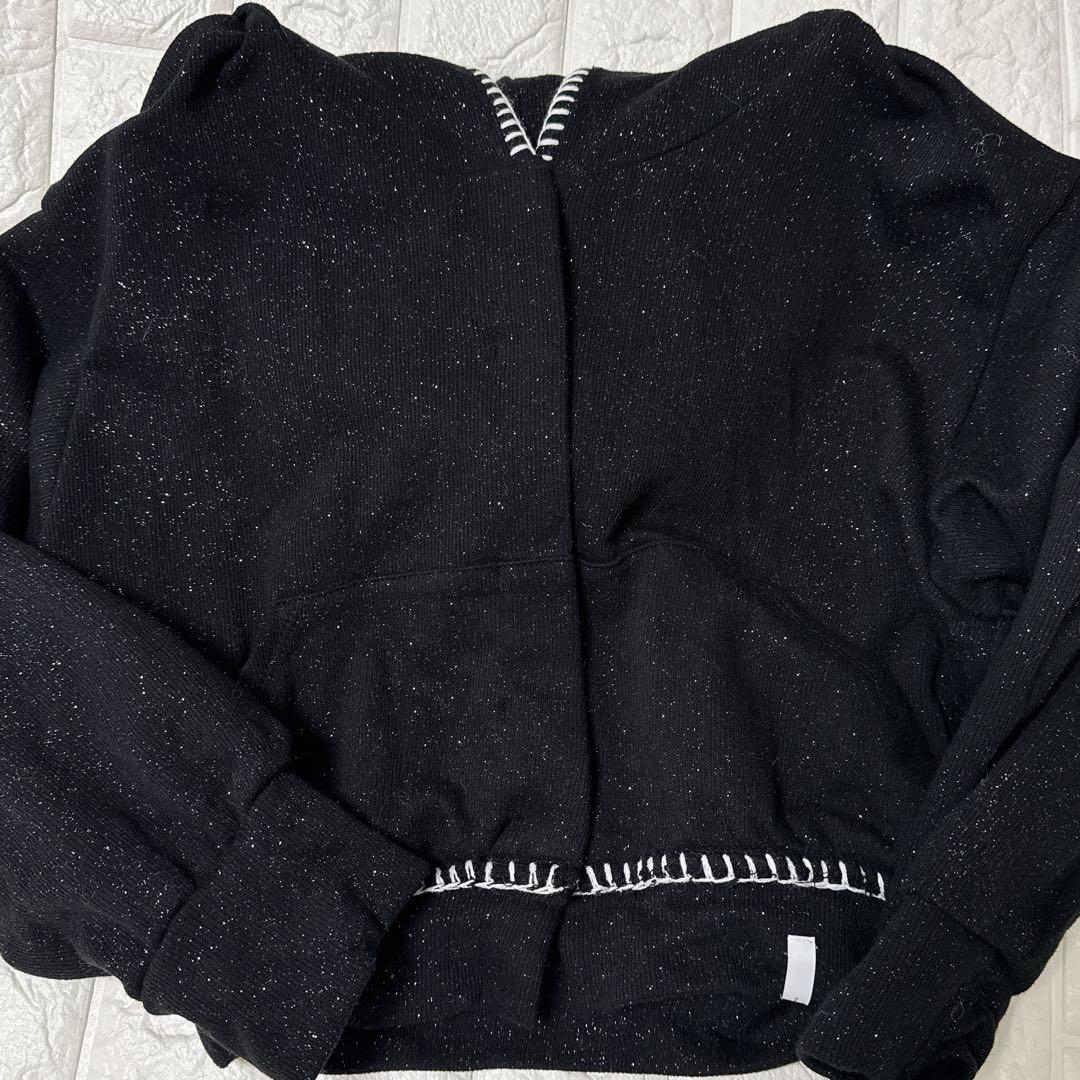 本日限定S mid-sleeve hoodie cropped