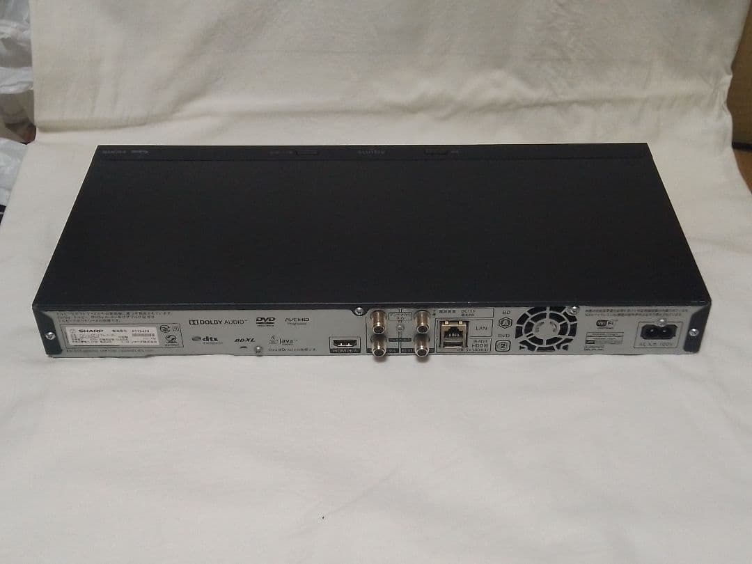 速発送！動作確認品！大容量2TBHDD！アクオス2B-C20DW1ブルーレイ