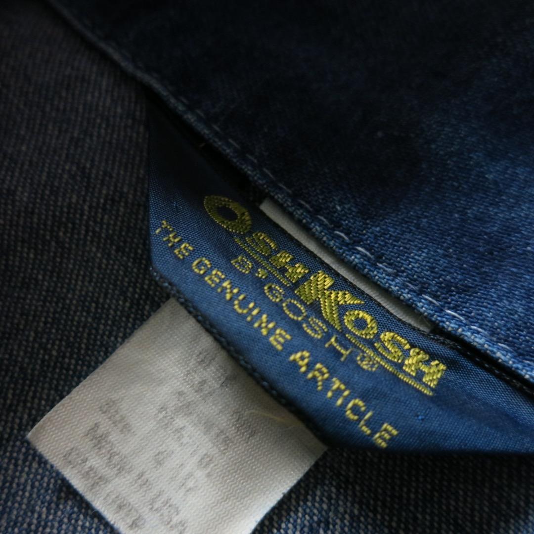 44 Oshkosh B'GOSH USA製 デニム カバーオール ジャケット