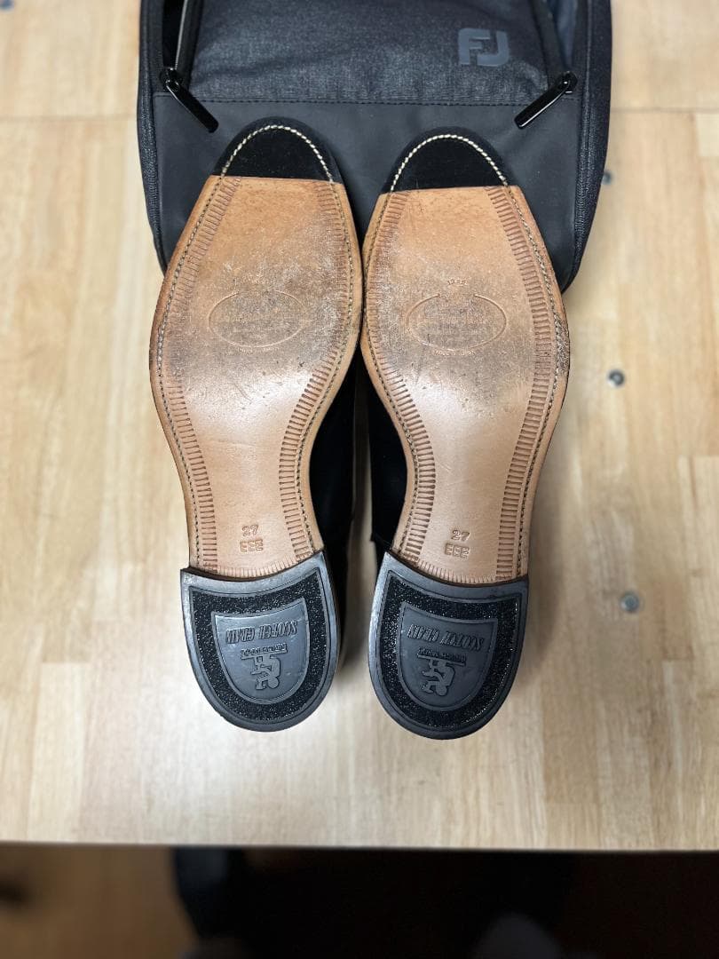 スコッチグレイン 　 ブラックドレスシューズ　27.0cm 3E