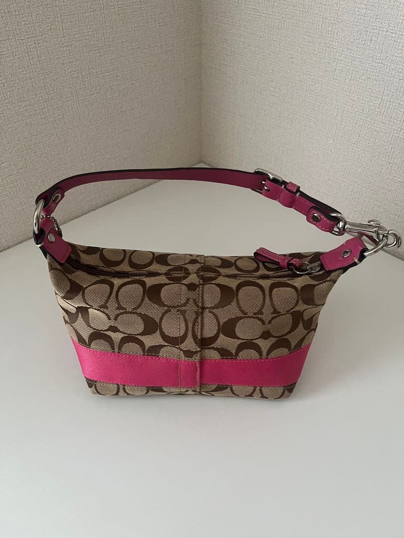 Coach ハンドバッグ ブラウン・ピンク