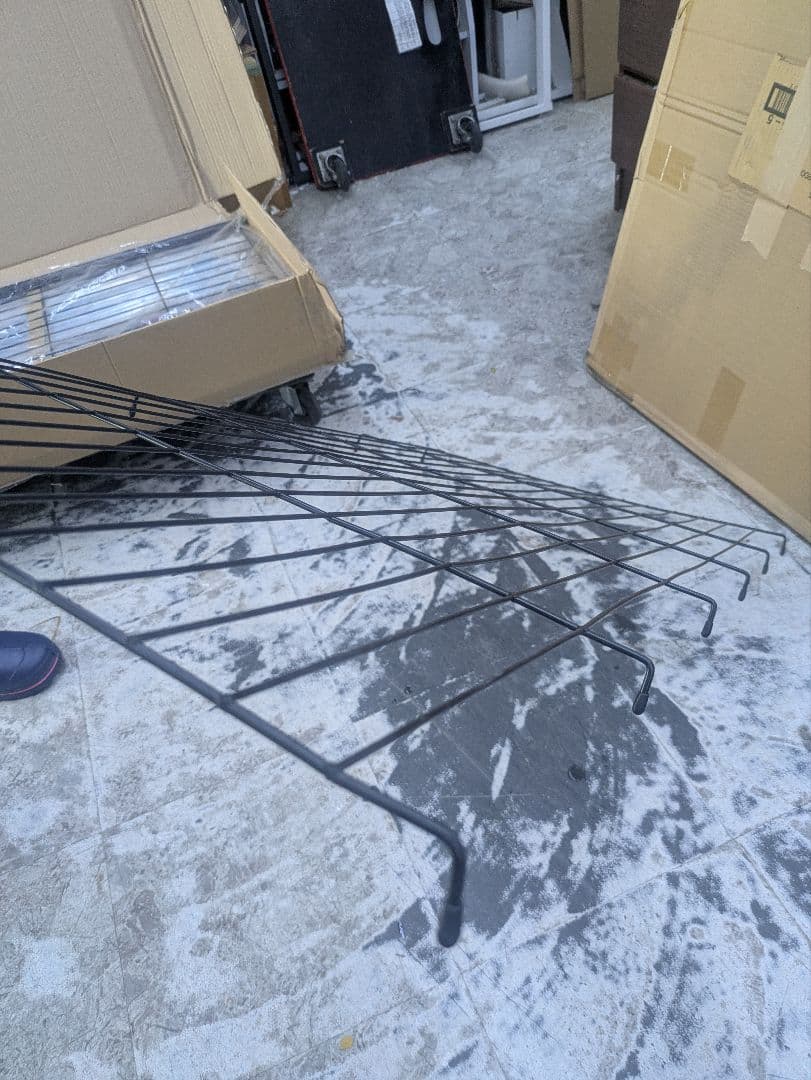 上棚付き伸縮クローゼット　DBR色