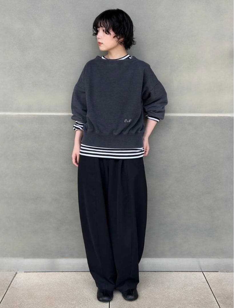 カレンソロジー＜&RC＞ボーダーロングスリーブプルオーバー/ネイビー・エクリュ