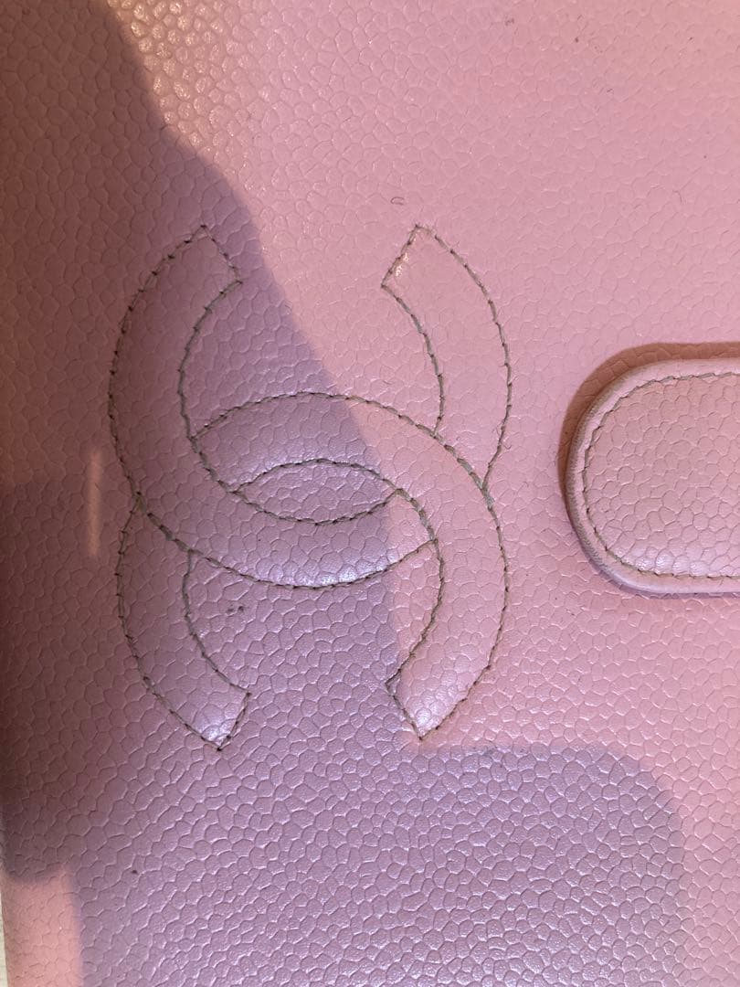 CHANEL シャネル　ピンク 長財布　キャビアスキン