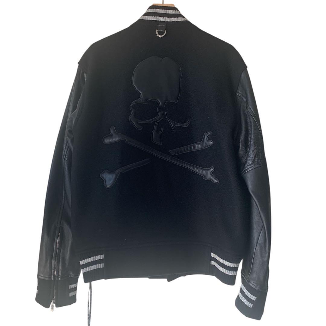 マスターマインド　ブラック スカル刺繍 スタジャン