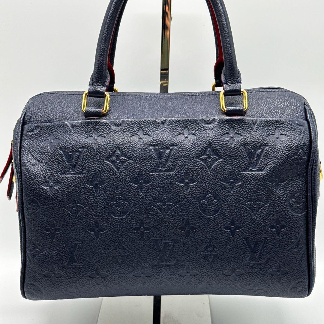 ルイヴィトン モノグラム アンプラント スピーディ 25 紺 ショルダーバッグ
