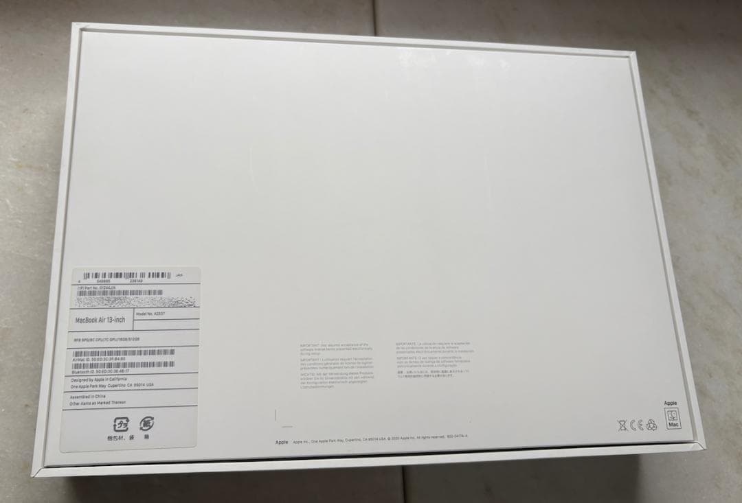 MacBook Air M1 16GB/512GB スペースグレイ