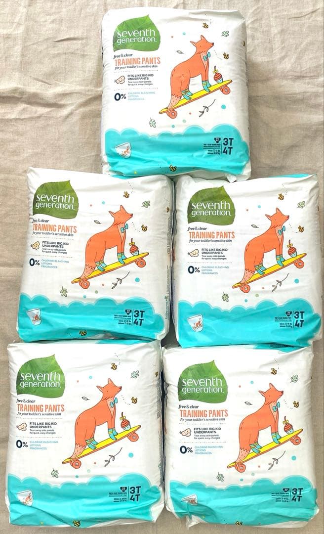 紙おむつ　セブンスジェネレーション　パンツ型　3T4T 5パック