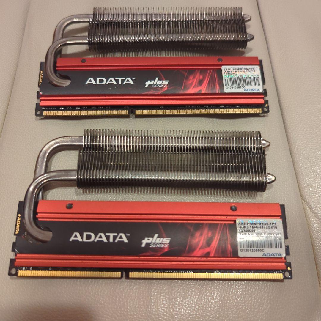 希少品 ADATA DDR3 1866MHz CL8 2GB×2枚