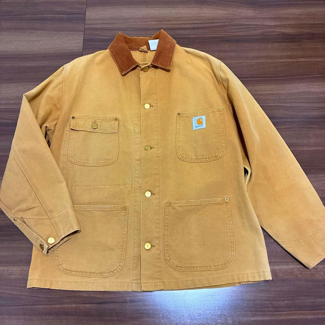 カーハート　ミシガンチョアコート　星タグ　裏地なし　80s 90s