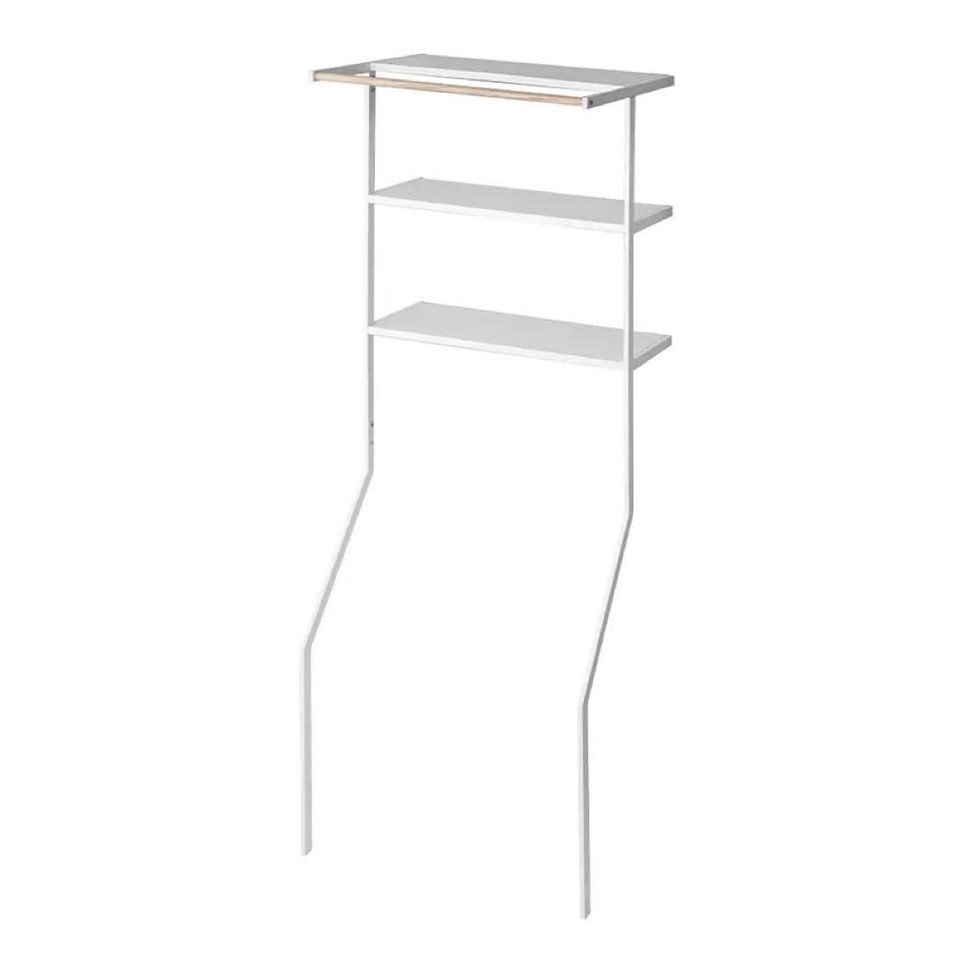 山崎実業 ランドリーシェルフ 3段 ホワイト