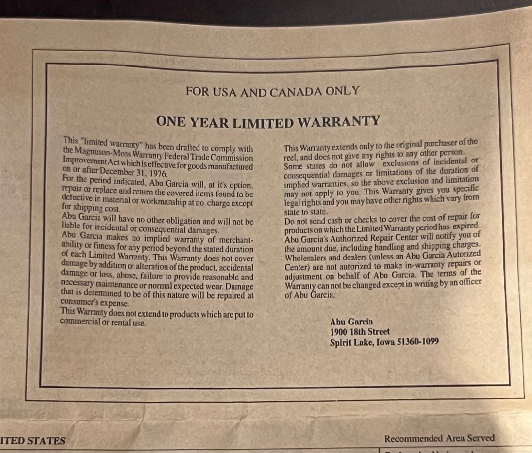 アブ アンバサダー 5500 RED Power Handle(新品未使用)