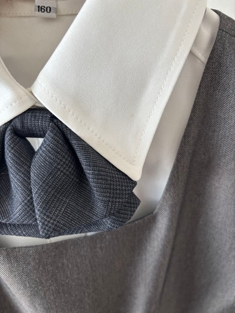 【卒業式】アリサナ 女の子 160cmフォーマルスーツ グレー