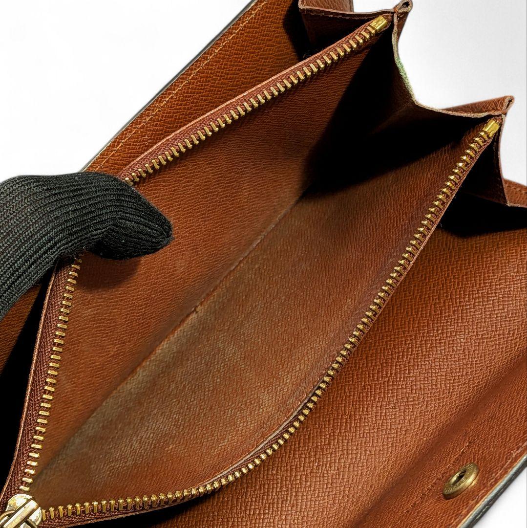 【美品】ルイヴィトン モノグラム ポシェット ポルトモネ クレディ 長財布