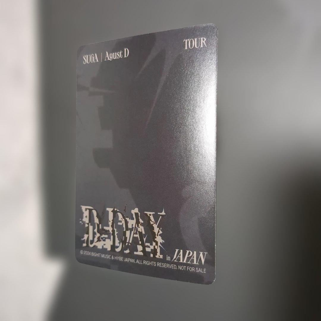 SUGA AgustD D-DAY TOUR in JAPAN トレカ